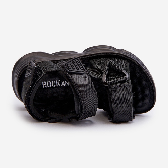 Dětské sandály se zapínáním na suchý zip, Black Orretta černý 2