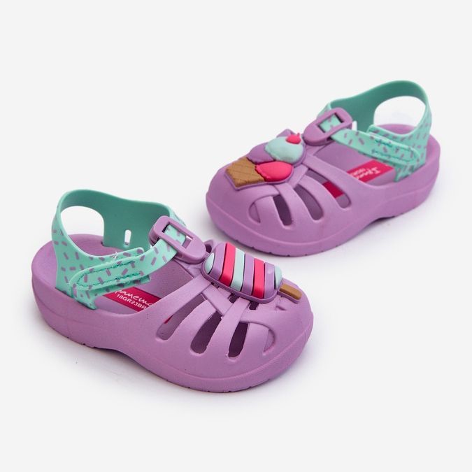 Dětské sandály na suchý zip 83486 Ipanema Summer Xiii Baby Purple fialová 1
