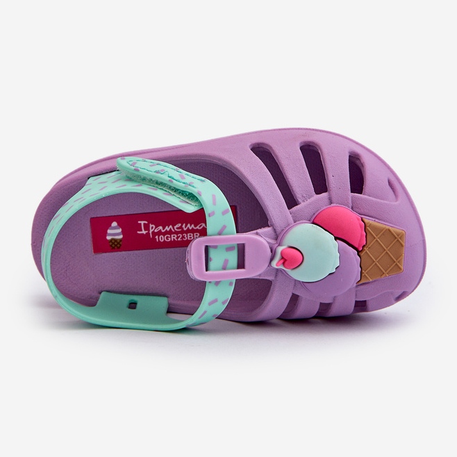 Dětské sandály na suchý zip 83486 Ipanema Summer Xiii Baby Purple fialová 2