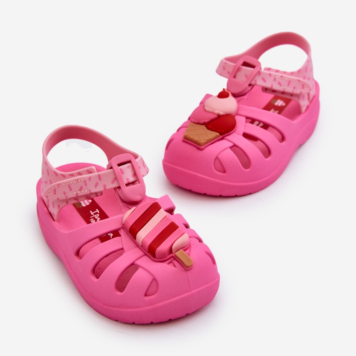 Dětské sandály na suchý zip 83486 Ipanema Summer Xiii Baby Pink růžový 2