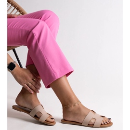 Béžové klasické žabky Juma béžový 1