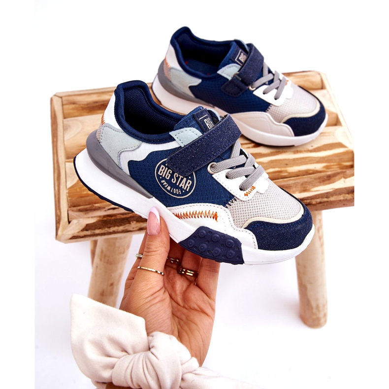 Dětská tenisky paměťová pěna Big Star LL374225 Navy Blue modrý 3