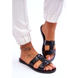 Dámské veganské flip -flops Zaxy JJ285263 Black černá 4