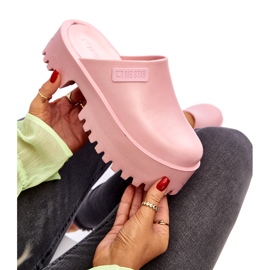 Dámské žabky na masivní podrážce Big Star NN274020 Růžové růžový 2