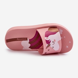 Dívčí žabky s jednorožcem 83474 Ipanema Urban V Slide Kids Pink růžový 1