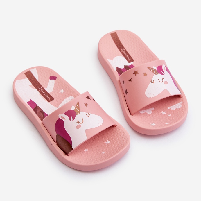 Dívčí žabky s jednorožcem 83474 Ipanema Urban V Slide Kids Pink růžový 2