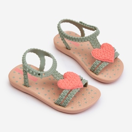 Dětské sandály se srdcem 81997 Ipanema My First Baby Green zelená 2 Dětské sandály se srdcem 81997 Ipanema My First Baby Green zelená 2