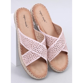 Dámské espadrilkové žabky Bakou Pink růžový 1 Dámské espadrilkové žabky Bakou Pink růžový 1