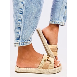 Žabky Maters Khaki espadrille béžový 4
