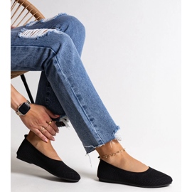 Černé látkové balerínky od Yafie černá 1