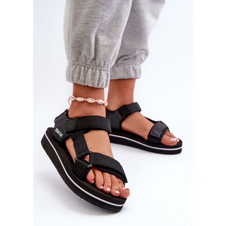 Dámské sandály na platformě Big Star NN274A532 Black černá 2