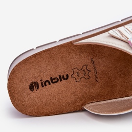 Pohodlné dámské žabky s přezkami Inblu CP000045 Béžová béžový 2 Pohodlné dámské žabky s přezkami Inblu CP000045 Béžová béžový 2