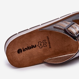 Pohodlné dámské žabky s přezkami Inblu CP000045 Black černý 1
