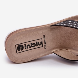 Pohodlné dámské žabky s kubickými zirkony Inblu BV000037 černá 1