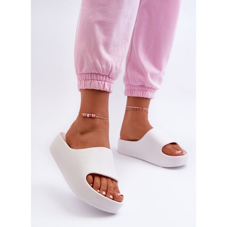 Dámské žabky Airaplea Foam Platform, bílé bílý 2 Dámské žabky Airaplea Foam Platform, bílé bílý 2