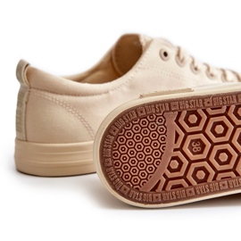 Dámské hladké nízké tenisky Big Star LL274061 Béžová béžový 1