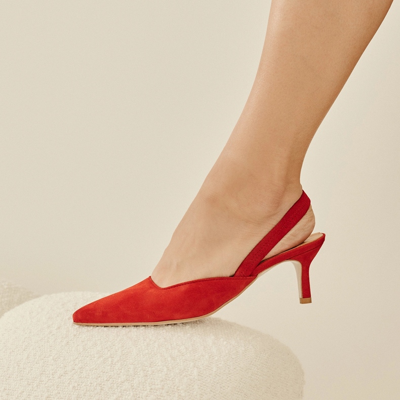 Marco Shoes Emilianovy žabky červené 2