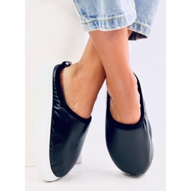 BM Zateplené zimní pantofle Toby Black černá 1