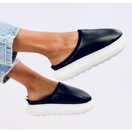 BM Zateplené zimní pantofle Toby Black černá 2