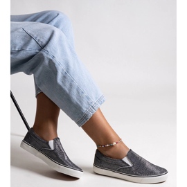 Černé lesklé tenisky Lublubah černá 1