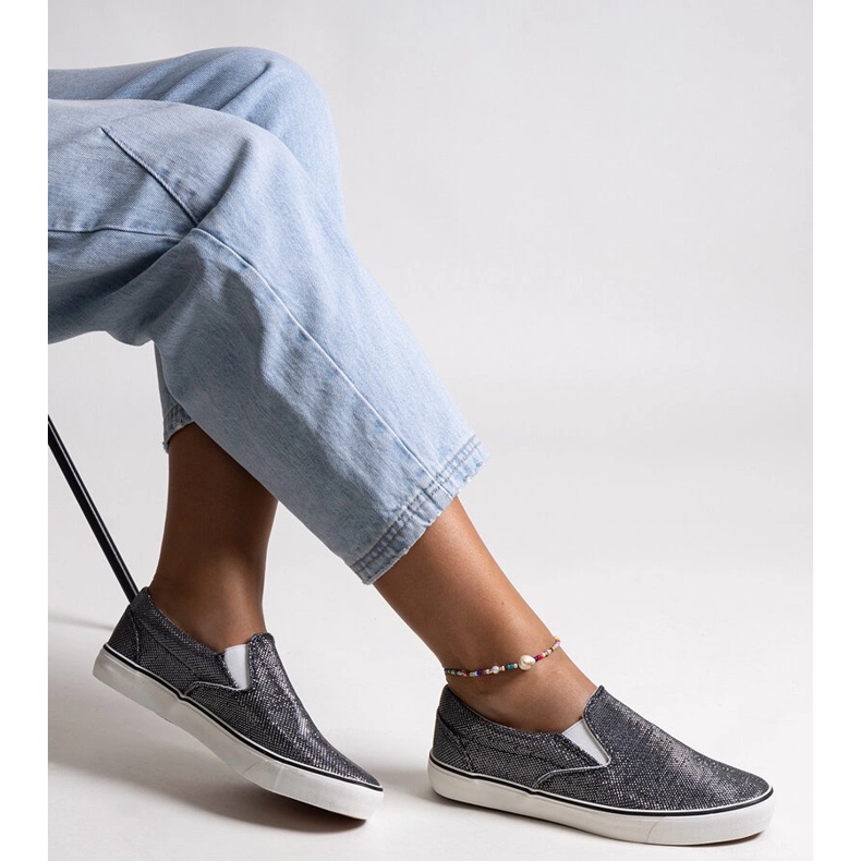 Černé lesklé tenisky Lublubah černá 1