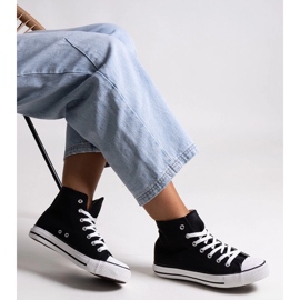 Černé vysoké tenisky Efren černý 1