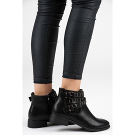 Seastar Černé Chelsea boty s přezkami černá 1