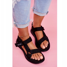 Dámské sandály Big Star Black FF274A600 černé černá 2