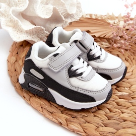 Tenisky sportovní sportovní suchý zip šedá 4