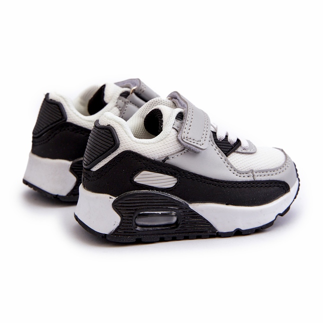 Tenisky sportovní sportovní suchý zip šedá 2