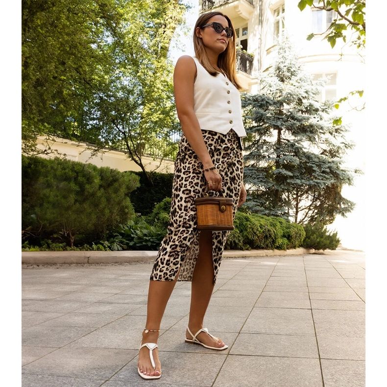 Bílé sandály vyrobené z eko kůže Rabina bílý 2