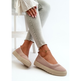 Dámské nazouvací tenisky na platformě Pink Pimadea růžový 6