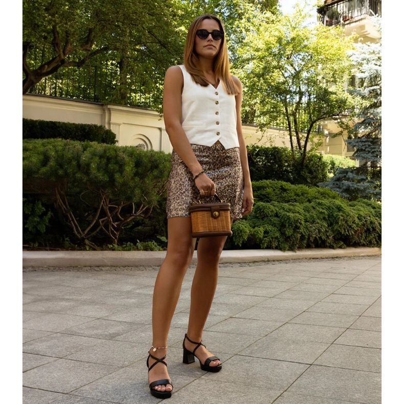 Černé sandály na vysokém podpatku Husne černá 1