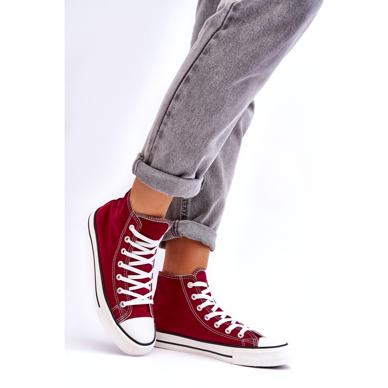 Dámské tenisky Classic High Burgundy Remos červený 2