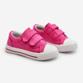 Dětské tenisky na suchý zip Big Star NN374113 Fuchsia růžový 1