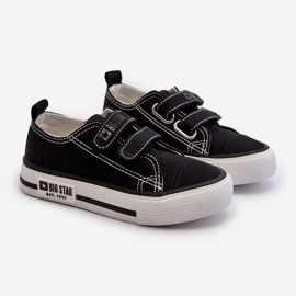 Dětské tenisky na suchý zip Big Star LL374015 Black černý 1