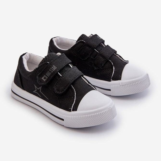 Dětské tenisky na suchý zip Big Star NN374111 Black černý 1