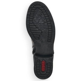 Lakované dámské kozačky Jodhpur Rieker Z4965-90 černý 2