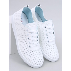 Prolamované tenisky Ponts All White bílý 1