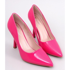 Dámské vysoké podpatky lakované Anika Fuchsia růžový 1