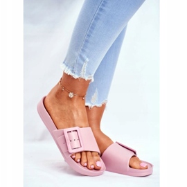 Dámské pantofle Big Star s přezkou růžové FF274A387 růžový 1