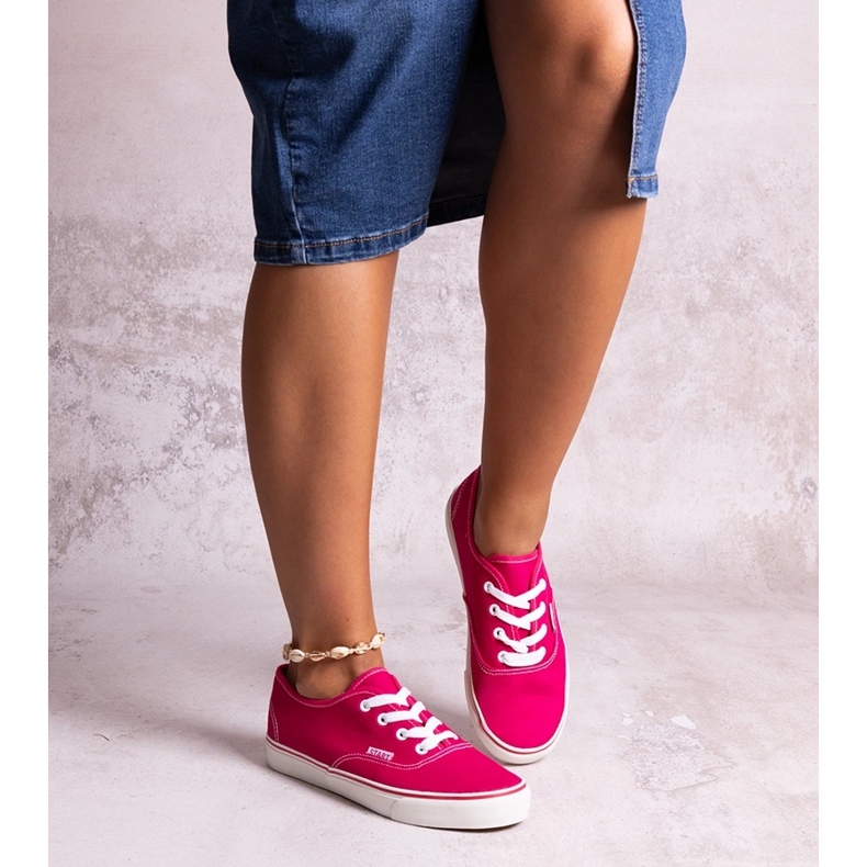 Růžové klasické tenisky Erla růžový 1