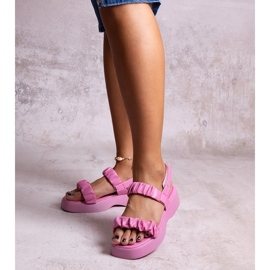 Růžové sandály Dashi se silnou podrážkou růžový 1