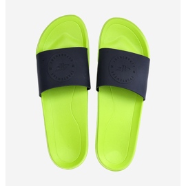 Pánské žabky 4FMM00FFLIM047A-45S Zelená černý 2