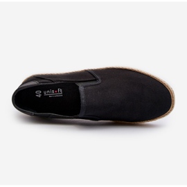 Pánské tenisky Espadrille s prýmkem, černý Fenen 2