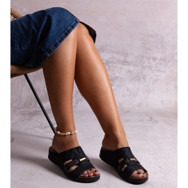 Černé klasické žabky Karime černý 1