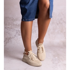 Béžové sportovní tenisky Khitam béžový 1