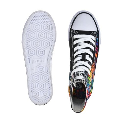 Dámské tenisky - 30. Pol 'and'Rock x Big Star OO274A700 - Předobjednávka černá 1