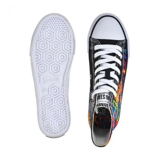 Pánské vysoké tenisky - 30. Pol 'AND'ROCK X Big Star OO174800 - Předobjednávka černá 1