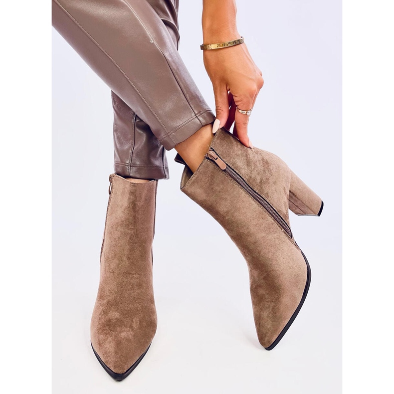 Klasické vysoké podpatky Titina Khaki béžový 1